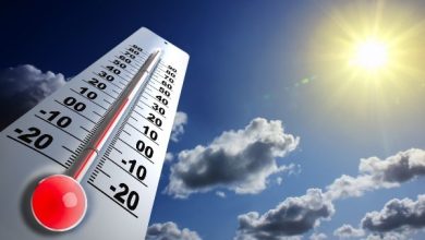 درجات الحرارة اليوم